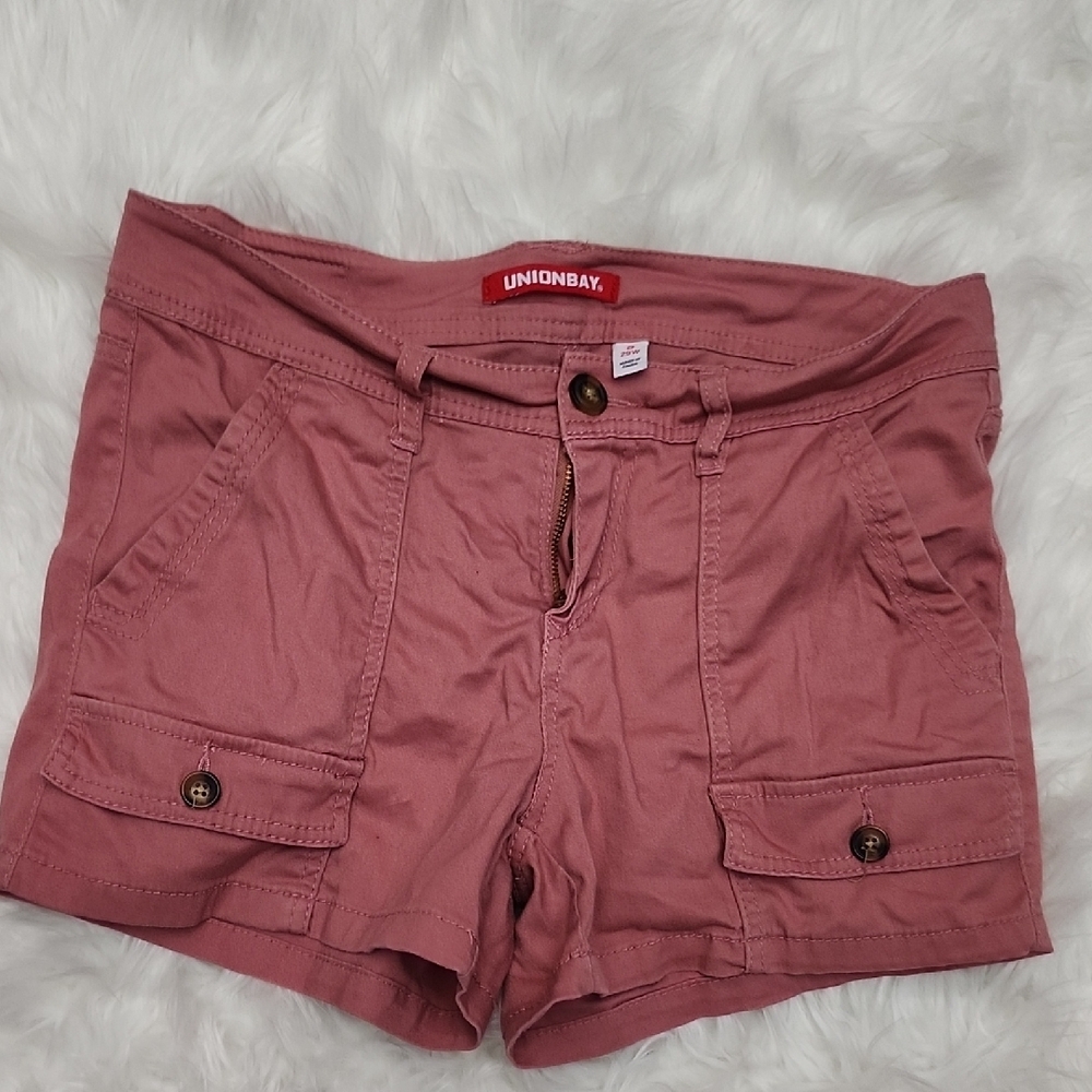 Unionbay Women's Pink Cargo Shorts